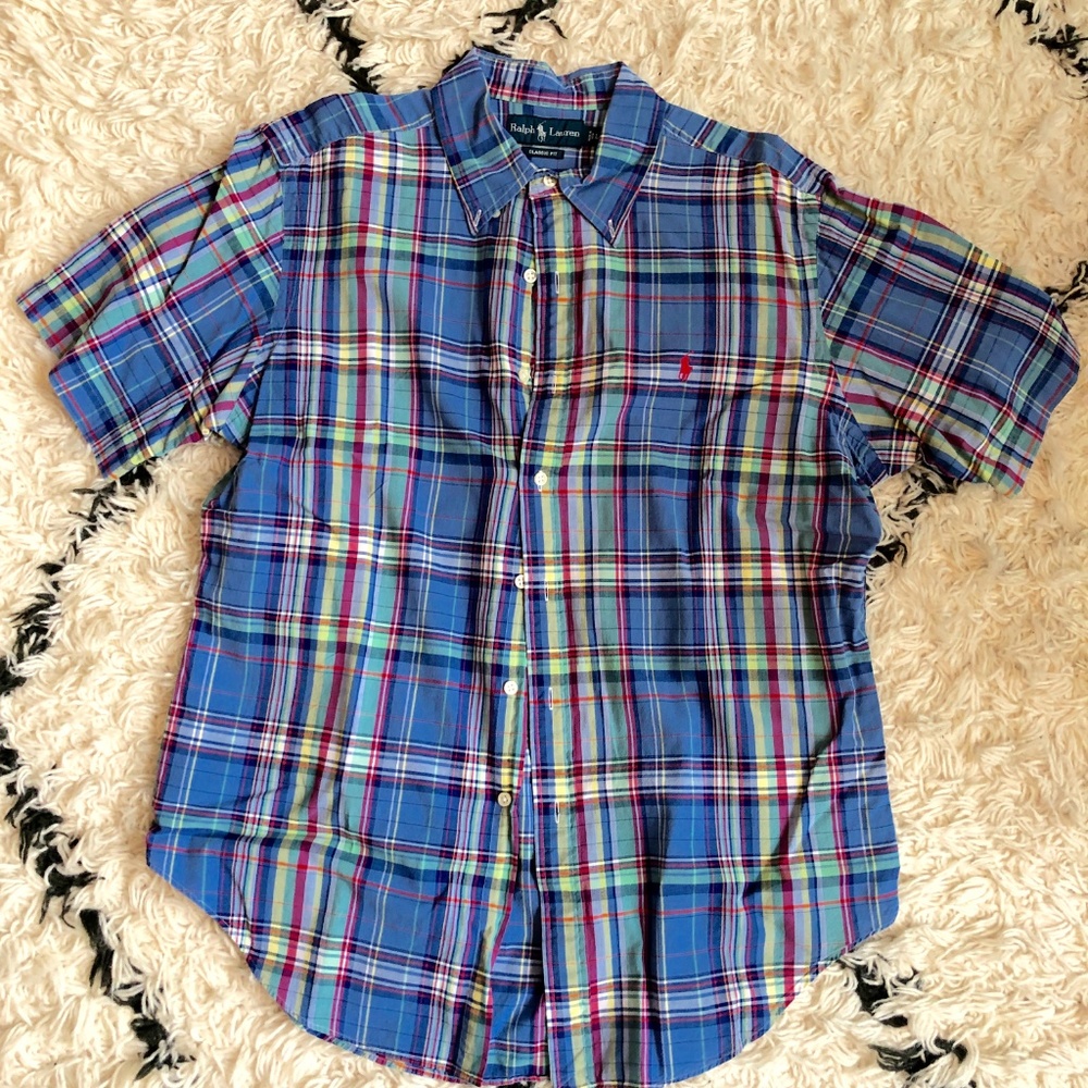 Men's Polo Button up T-Shirt